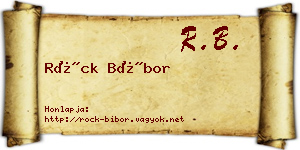 Röck Bíbor névjegykártya